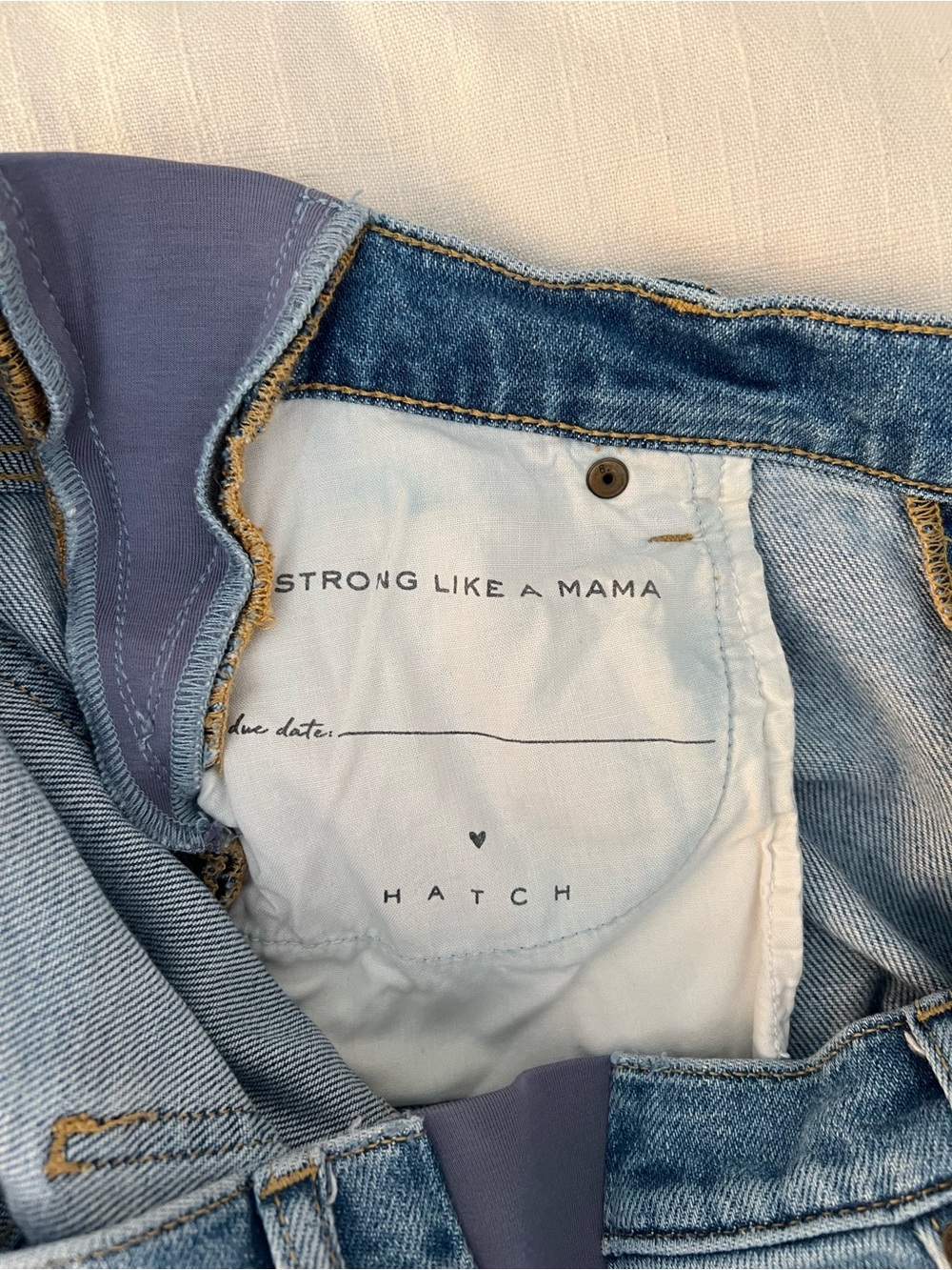Hatch Light Blue Cropped Maternity Jeans - Picture 5 of 5
